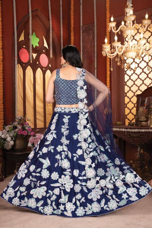 Premium Kasturi Silk Georgette HC 1017  Indian lehenga choli supplier
